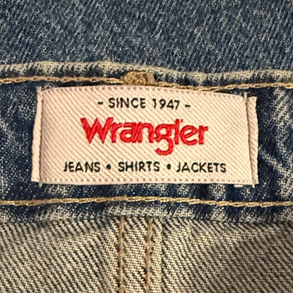 Wrangler Tall Front Slit Retro Blue Denim Long Maxi Skirt NWT - Picture 8 of 13